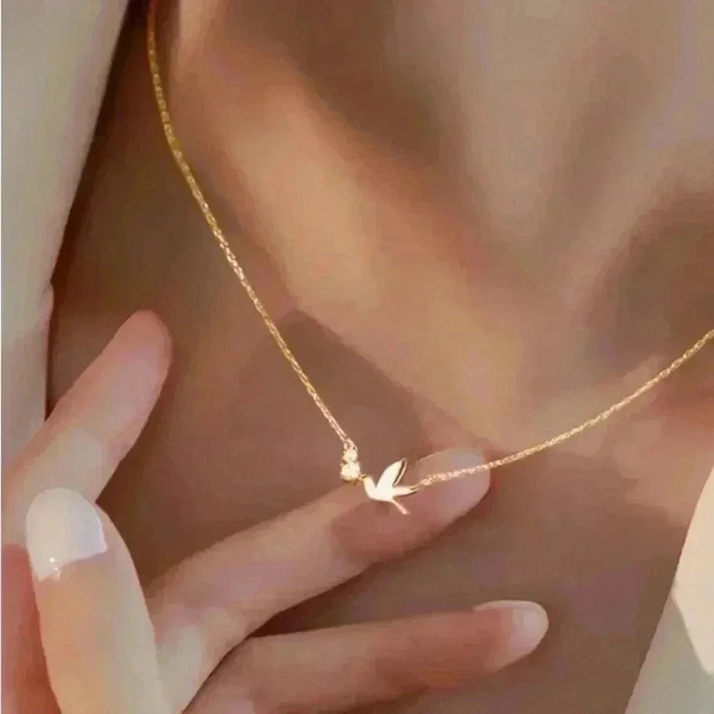 ⚠️Clearance Bird Charm Necklace Gold